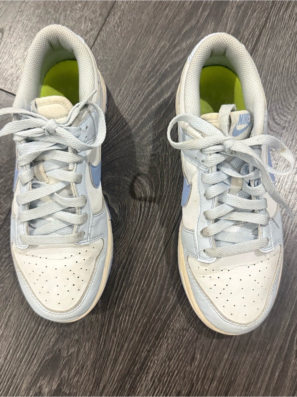 Nike Low-Top Sneakers in Light Blue and White